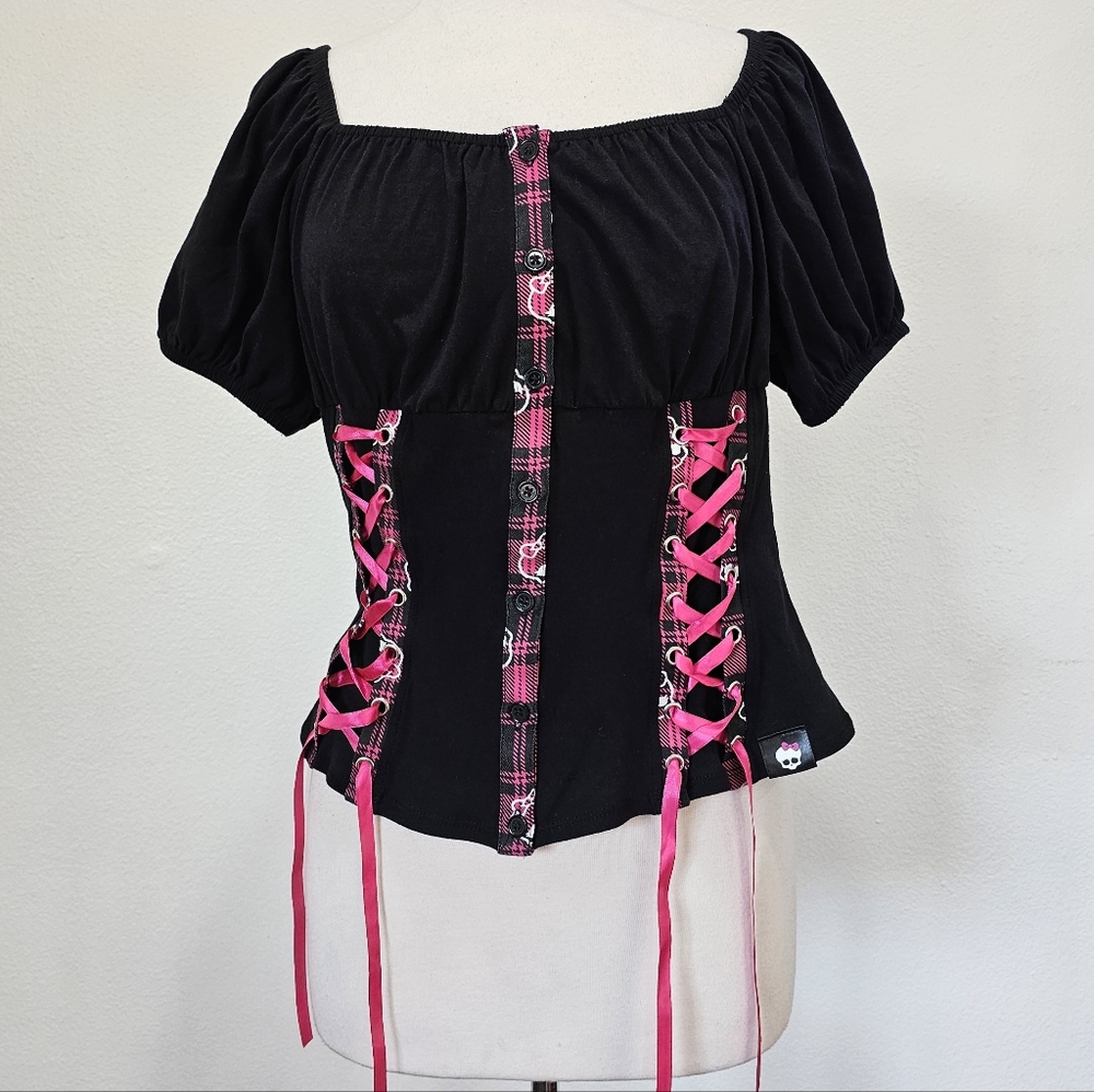 Monster High Milkmaid Lace up Top 🎀